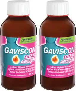 Discount Drug Stores Gaviscon Dual Action Liquid Peppermint offer
