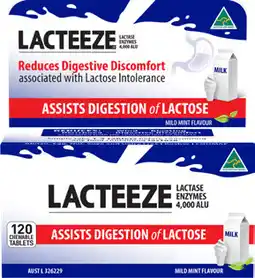 Amcal Pharmacies Lacteeze 120 Tablets offer