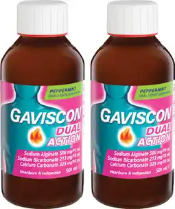 Amcal Pharmacies Gaviscon Dual Action Liquid Peppermint offer