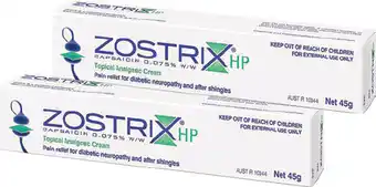 Amcal Pharmacies Zostrix HP Topical Analgesic Cream offer