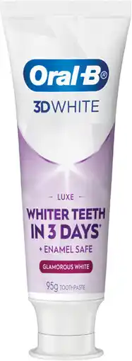 Amcal Pharmacies Oral-B 3D White Luxe Glamorous White offer