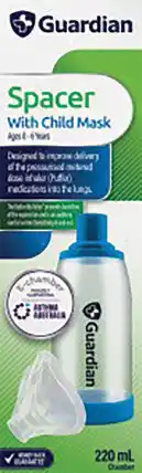 Amcal Pharmacies Guardian Asthma Spacer With Child Mask offer