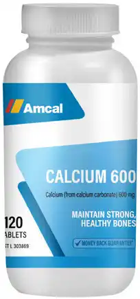 Amcal Pharmacies Amcal Calcium 600 120 Tablets offer