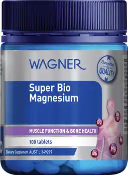 Discount Drug Stores Wagner Super Bio Magnesium 100 Tablets offer