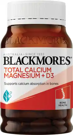 Amcal Pharmacies Blackmores Total Calcium Magnesium + D3 200 Tablets offer