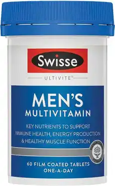 Amcal Pharmacies Swisse Ultivite Men’s Multivitamin 60 Tablets offer