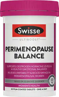 Amcal Pharmacies Swisse Ultiboost Perimenopause Balance 30 Tablets offer