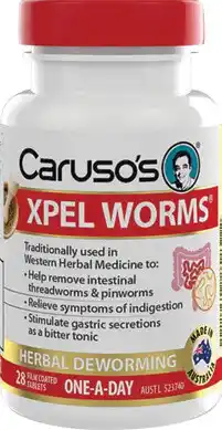 Amcal Pharmacies Caruso’s Xpel Worms 28 Tablets offer