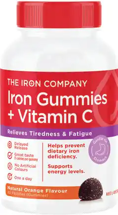 Discount Drug Stores The Iron Company Iron + Vitamin C Orange Flavour 30 Gummies offer