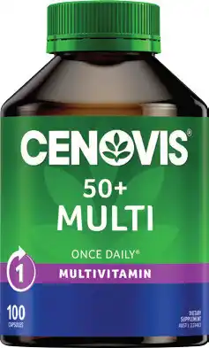 Discount Drug Stores Cenovis Once Daily 50 + Multivitamin 100 Capsules offer