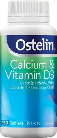Amcal Pharmacies Ostelin Calcium & Vitamin D3 130 Tablets offer
