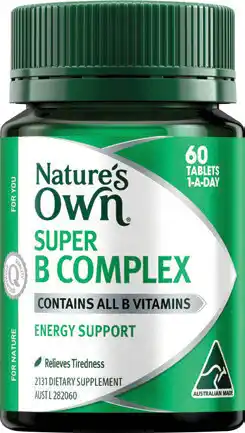 Amcal Pharmacies Nature’s Own Super B Complex 60 Tablets offer