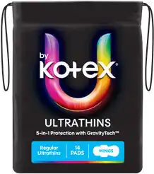 Amcal Pharmacies U by Kotex Ultrathins Regular Pads With Wings offer