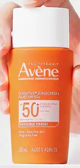 Amcal Pharmacies Avène Sunsitive Sunscreen Fluid SPF50+ offer