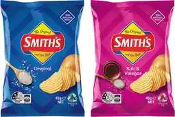 IGA Smith’s Crinkle Cut Chips Selected Varieties offer