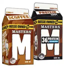 IGA Masters Flavoured Milk Selected Varieties offer