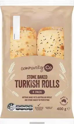 IGA Turkish Pide or Oval Rolls 4 Pack offer