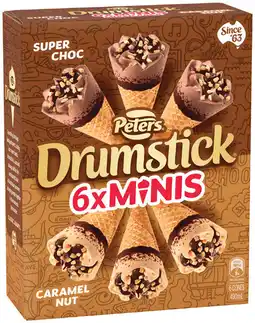 IGA Peters Drumstick 4 Pack or Minis 6 Pack Selected Varieties offer