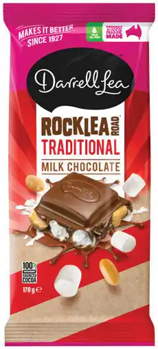 IGA Darrell Lea Chocolate Block 160‑170g Selected Varieties offer