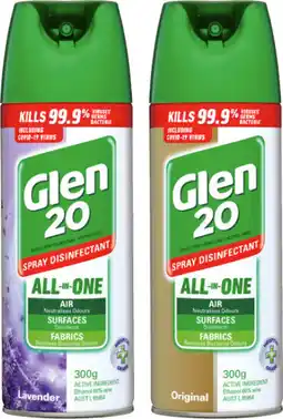 IGA Glen 20 Disinfectant Spray* Selected Varieties offer