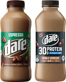 IGA Dare Iced or Protein Iced Coffee 500mL Selected Varieties offer