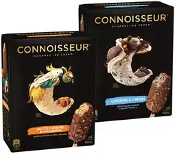 IGA Connoisseur Gourmet Ice Cream 4‑6 Pack Selected Varieties offer