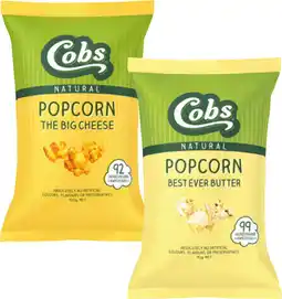 IGA Cobs Natural Popcorn Selected Varieties offer