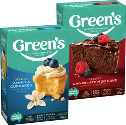 IGA Green’s Baking Mix 380‑600g Selected Varieties offer