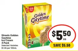 IGA Streets Golden Gaytime Ice Cream offer