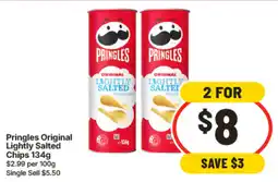 IGA Pringles Original Lightly Salted Chips offer