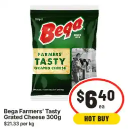 IGA Bega Farmers' Tasty Grated Cheese offer