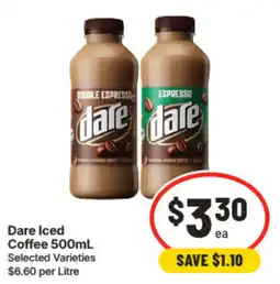 IGA Dare Iced Coffee offer