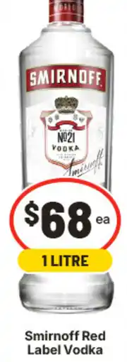 IGA Smirnoff Red Label Vodka offer