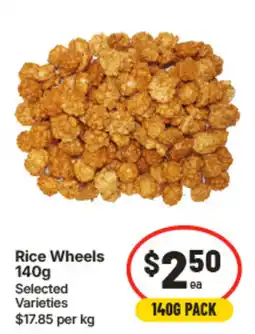 IGA Rice Wheels offer