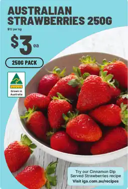 IGA Australian Strawberries offer