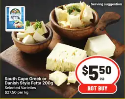 IGA South Cape Greek or Danish Style Fetta offer