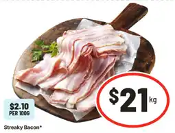 IGA Streaky Bacon* offer