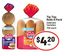 IGA Tip Top Rolls 6 Pack offer