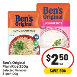 IGA Ben's Original Plain Rice offer