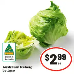 IGA Australian Iceberg Lettuce offer