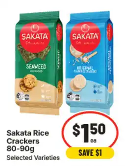IGA Sakata Rice Crackers offer