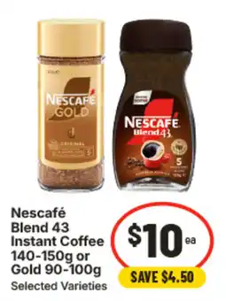 IGA Nescafe Blend 43 Instant Coffee offer