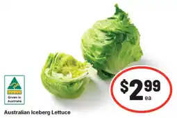 IGA Australian Iceberg Lettuce offer