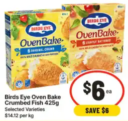IGA Birds Eye Oven Bake Crumbed Fish offer