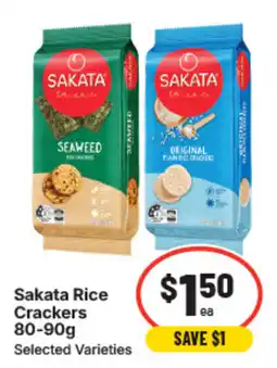 IGA Sakata Rice Crackers Selected Varieties offer