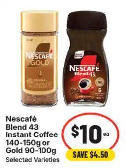 IGA Nescafe Blend 43 Instant Coffee offer
