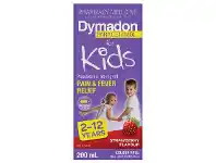 Dymadon Pain & Fever Relief 2-12 Years Strawberry 200ml