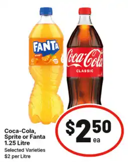 IGA Coca-Cola, Sprite or Fanta offer