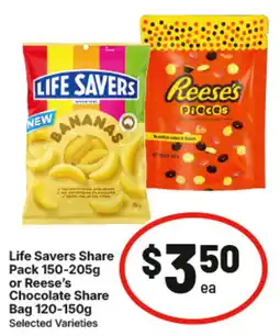 IGA Life Savers Share Pack or Reese's Chocolate Share Bag offer