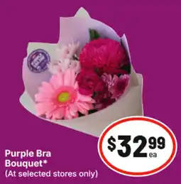IGA Purple Bra Bouquet offer
